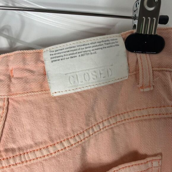 Closed Denim Pearl Jeans Wild Rose 31 Ballon Tapered High Waisted Pleated - Picture 6 of 9